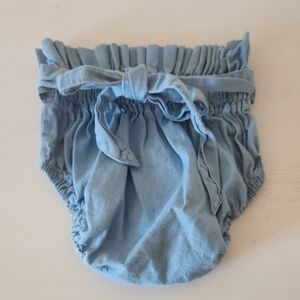 Blue Ruffled Baby Bloomers